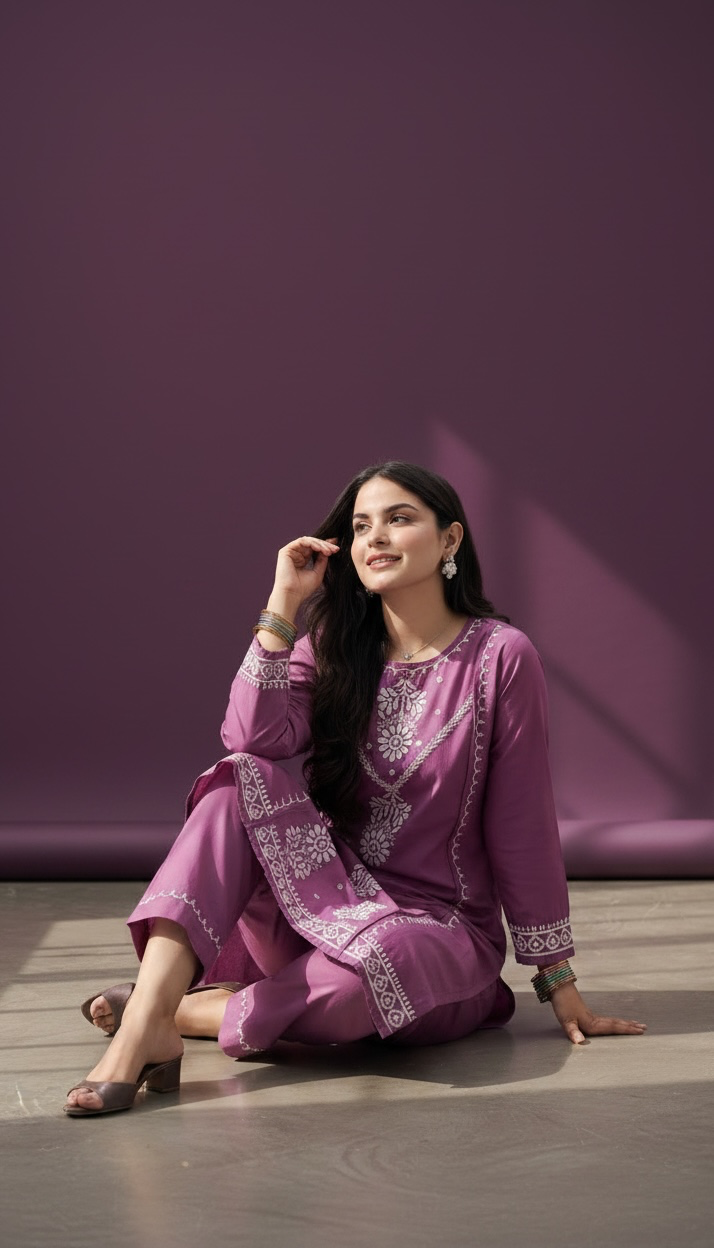 Noor-e-Lucknow Kurta Set