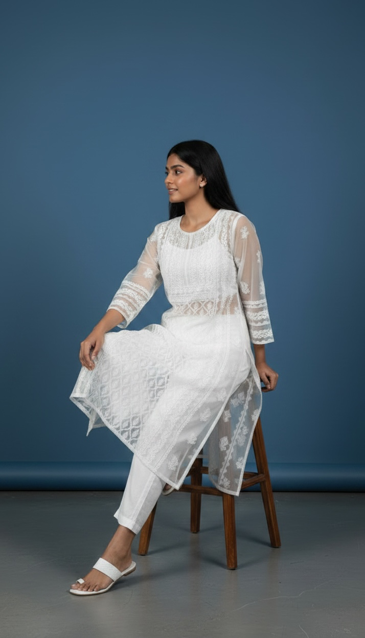 Organza Kurti