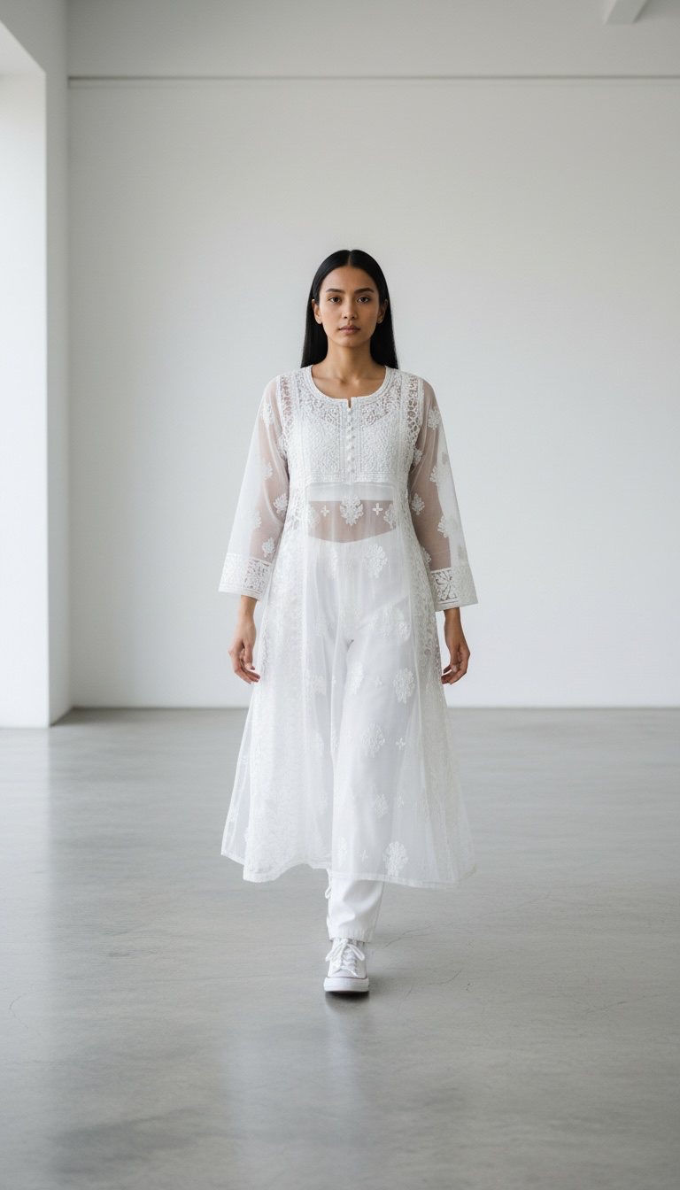 Organza Kurti