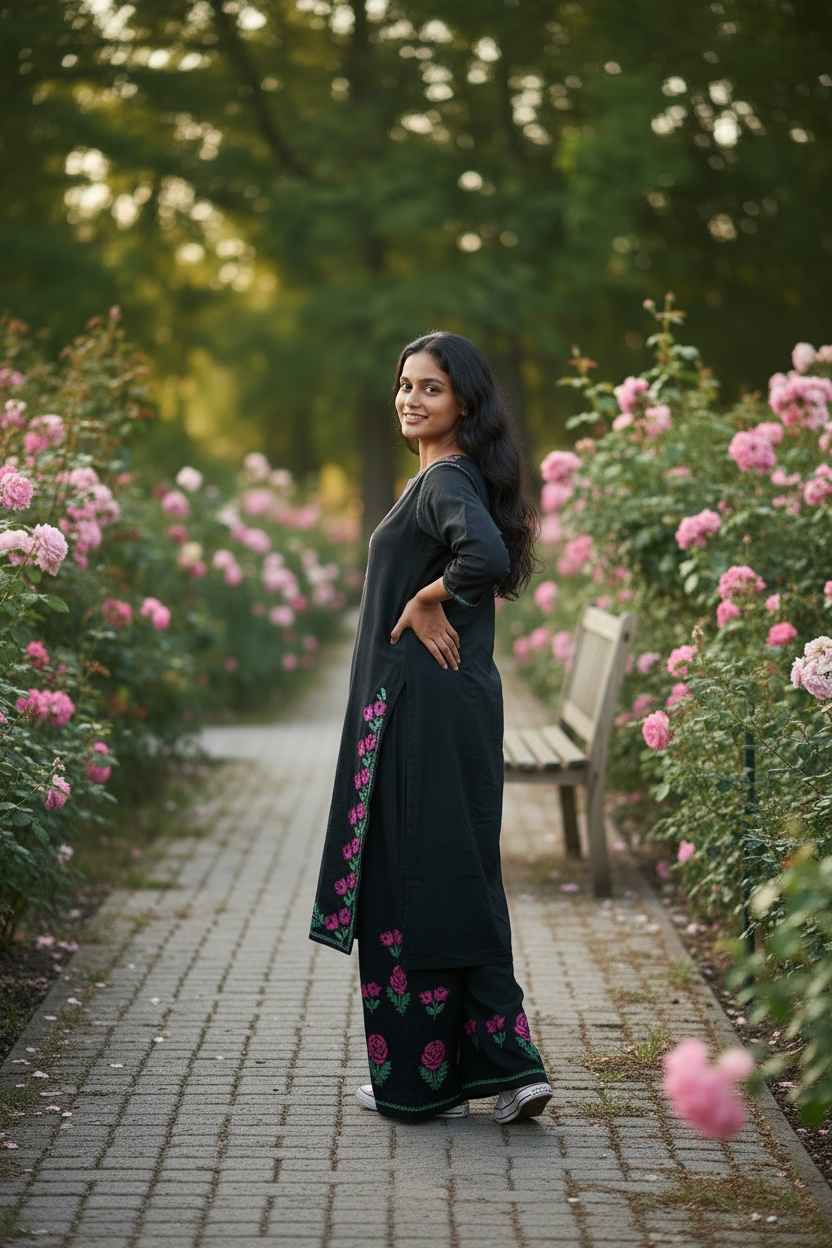 Rayon Chikankari Set