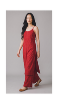 Gul Red Chikankari Kurta Set