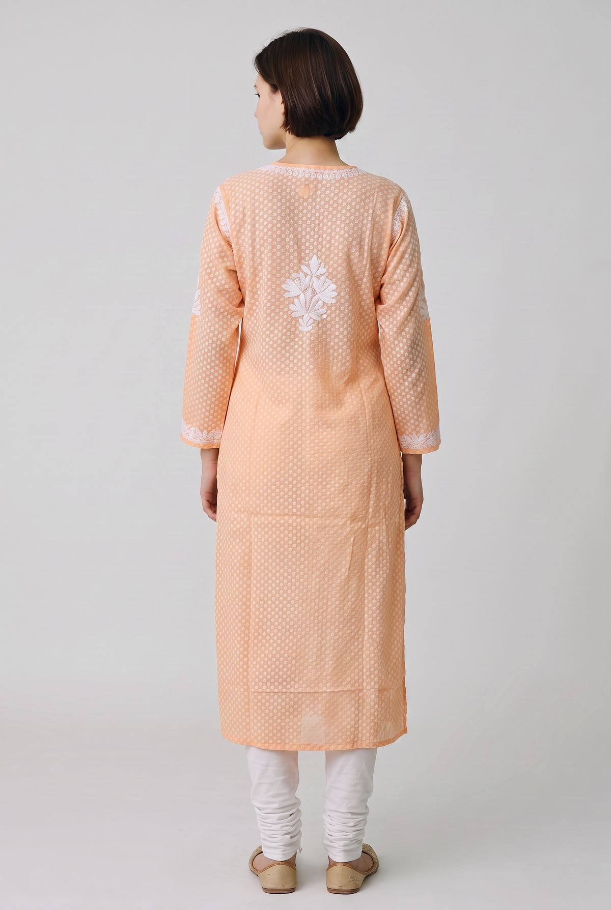 Hand Chikankari Brasso Cotton Kurti