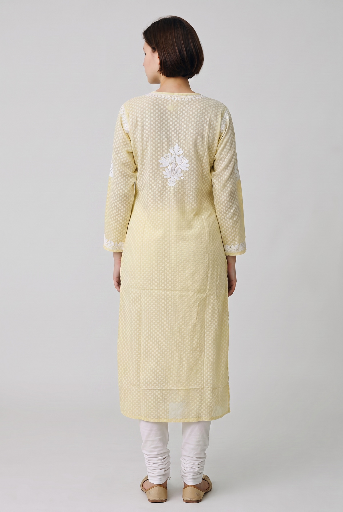 Hand Chikankari Brasso Cotton Kurti