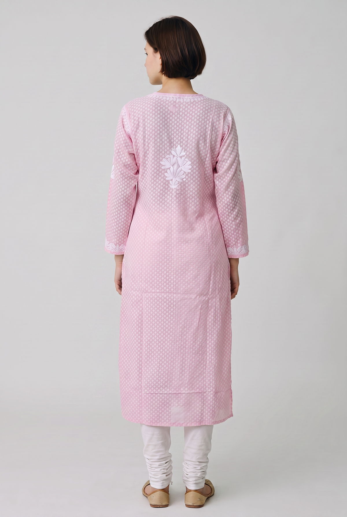Hand Chikankari Brasso Cotton Kurti