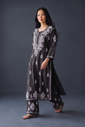Hand Chikankari Rayon Kurta Palazzo Set