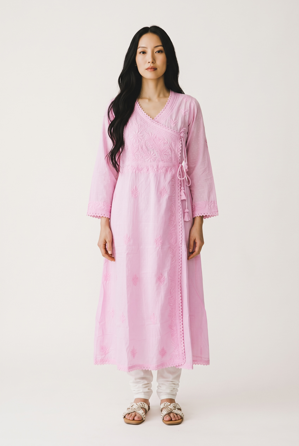 Nazakat Pink Angarakha Kurta