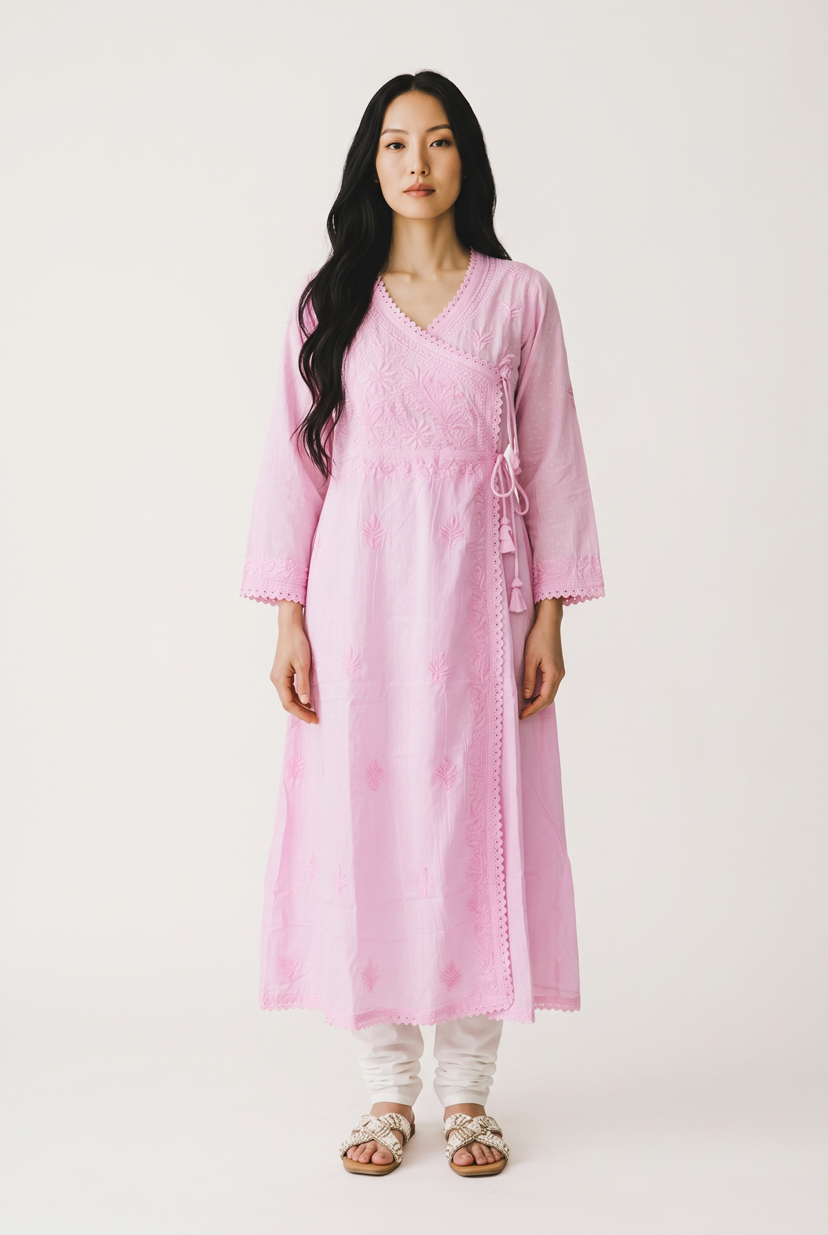 Nazakat Pink Angarakha Kurta