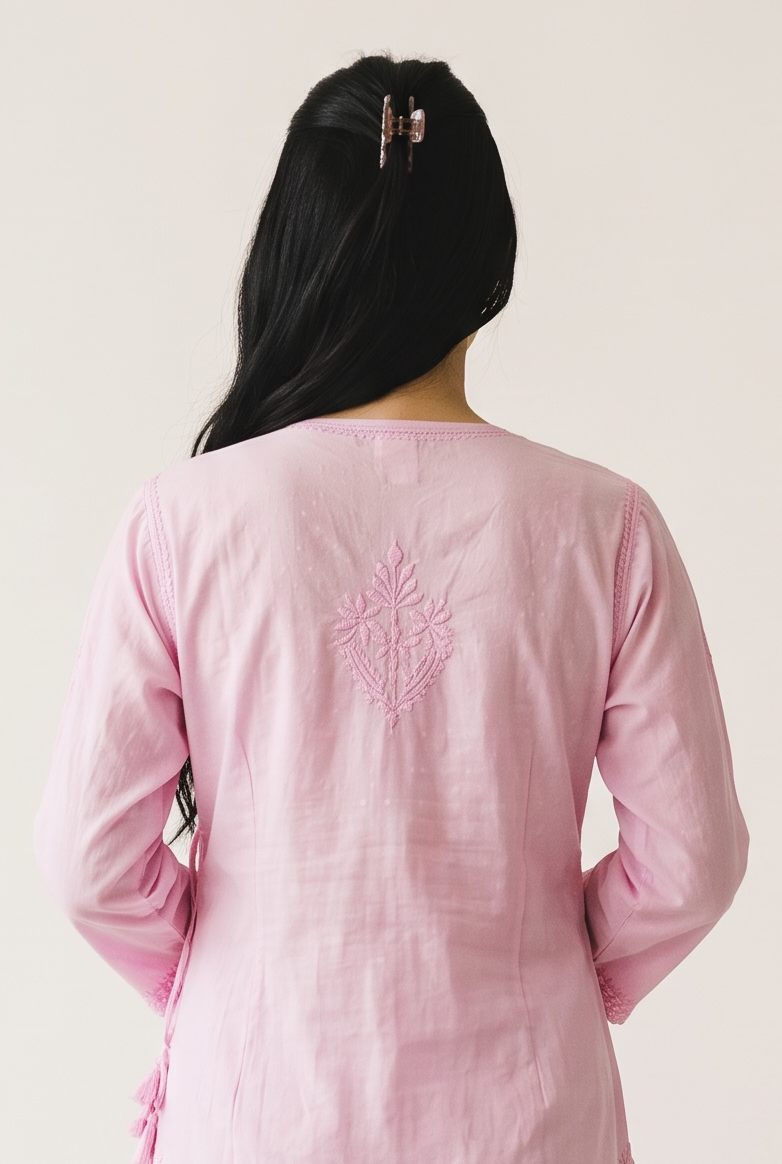 Nazakat Pink Angarakha Kurta